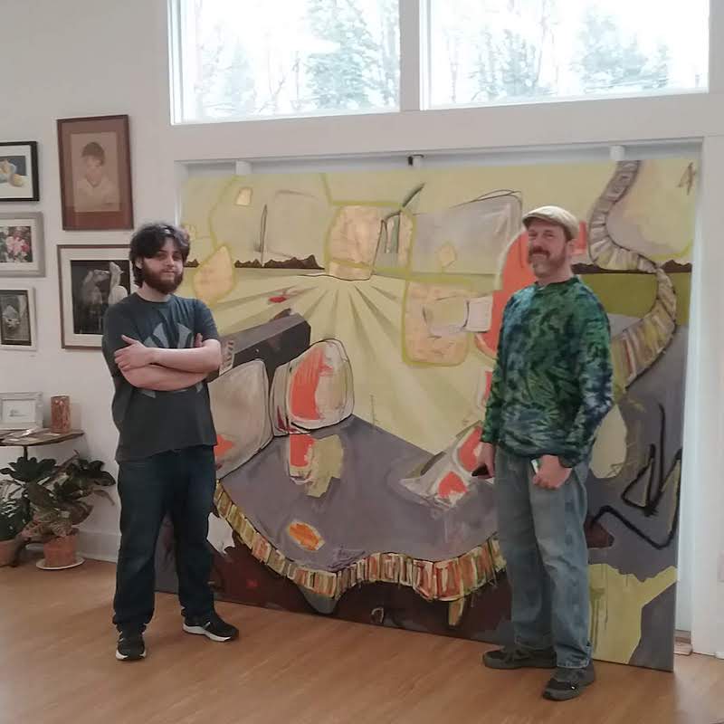 Large Artwork in the Gallery